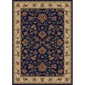 Radici Usa Inc Radici 1597-1455-NAVY Como Rectangular Navy Blue Traditional Italy Area Rug; 5 ft. 3 in. W x 5 ft. 3 in. H 1597/1455/NAVY